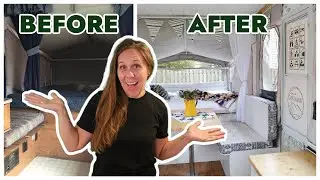 Amazing Pop Up Camper Makeover (1993 Starcraft Camper Budget Friendly Renovation)