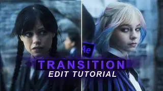 Smooth transition style edit tutorial on after effects