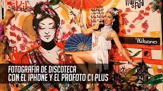 fotografía de discoteca con iPhone y Profoto C1 Plus