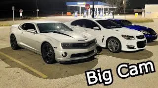 Chevy SS vs Camaro SS (street race)