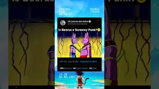 Beerus Scrawny Punk 🤨 #dbz #goku #shorts 🔥🔥