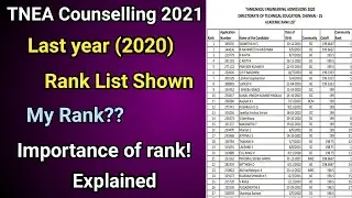 TNEA 2021 | Rank List | Previous yr 2020 | Community & overall rank difference | tamil | My rank