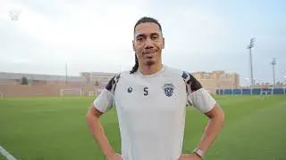 فهود ⁧‫#الفيحاء‬⁩ ‏يُجيبون على أسئلة فهود المدرج