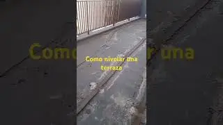 nivelamos el piso de una terraza
