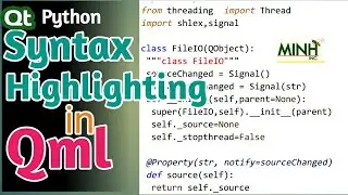Syntax Highlighting in QML | Python Qt | Pyside6