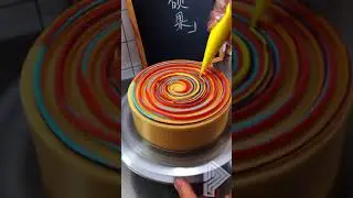 Satisfying Colors On A Cake | Pusic Entertainment