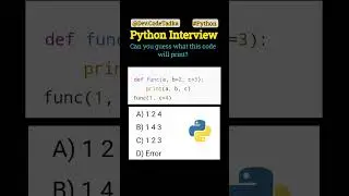Python Interview Trick Question Guess the Output? 