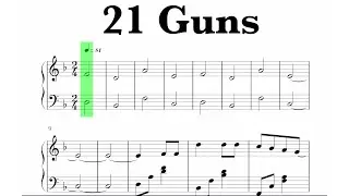 Green Day - 21 Guns Sheet Music