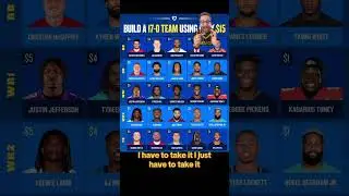 Building a 17-0 team with only 15 ??? What team would you build? #shorts #nfl #buildateam #football