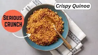 Turn boring quinoa into a super CRISPY snack!