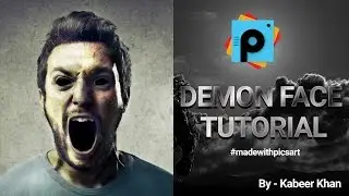 PicsArt Tutorial : How to make a Scary Demon Face Easily in PicsArt Photo Studio Application