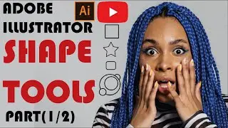 Adobe illustrator tutorial for beginners | shape tools illustrator part (1/2) | Design with Anees