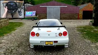 Nissan Skyline R34 GTR - Forza Horizon 4 | Thrustmaster T300RS GT gameplay