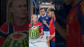 Mbappé Took The Watermelon, Haaland Took The Win 😂🍉 