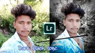 Lightroom mobile - Dark black. Using mix tools || step by step
