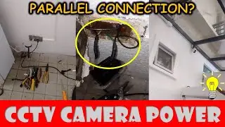 Power supply installations for CCTV camera
