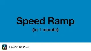 How to Speed Ramp in DaVinci Resolve | 2 Minute Tutorial