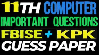 Class 11 Computer Science Guess Paper | 1st Year Computer Important Guess Paper Questions 