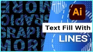 Adobe Illustrator Tutorial: Text Fill with Lines