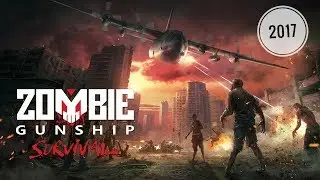 اقوى لعبة بطائرة حربية عملاقة للدفاع ضد الزومبيات Zombie Gunship Survival 2017