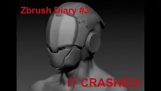 Zbrush Journey #3  Speed Sculpting a Sci Fi Helmet