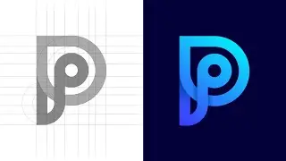How To Design A Professional Modern Letter P Logo In Pixellab | Pixellab Tutorial