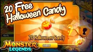 20 Free Halloween Candy | Link in Description (Monster Legends)