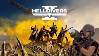 My first drop as a Starship trooper in  HELL Divers 2