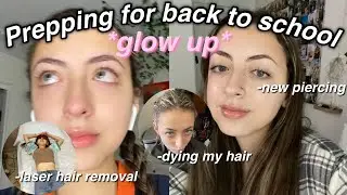 Prep For Back To School *glow up* 2022 | New piercings, dying my hair, laser hair removal, new nails
