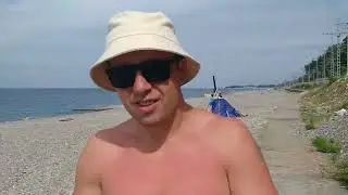 прогулка по пляжам в Лазаревском.(Сочи)