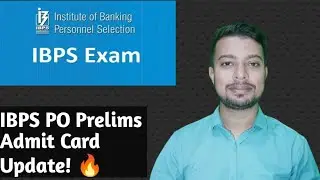 IBPS PO Prelims Admit Card 2024!? #ibpspoexam
