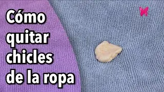 Cómo quitar chicle de la ropa (goma de mascar)