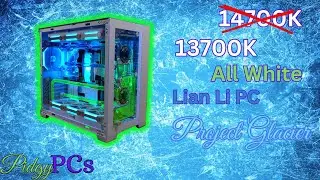 All White Lian Li PC Build... I Bring You... Project Glacier!!!!!