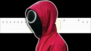 Squid Game OST - Pink Soldiers (Easy Guitar Tabs Tutorial)