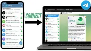 How To Connect Your Telegram App To A Laptop Or PC | Access Telegram On A PC in 10 Seconds
