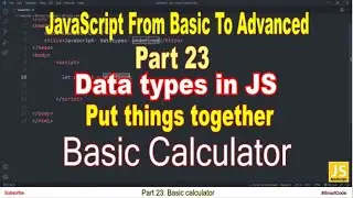 Basic calculator using prompt method in JavaScript | Part 23 | JavaScript | 