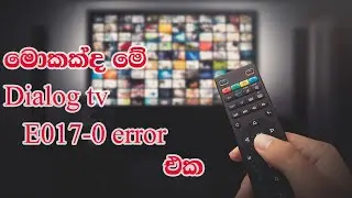 DIALOG TV NEW STB UNIT  E017-0 error massage