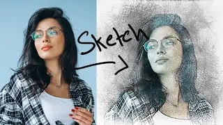 how to create Pencil sketch effect :Photoshop Tutorial: Urdu/Hindi
