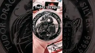 The Best Dragon Coin?! The Tudor Dragon 2024 (10oz Silver) #shorts