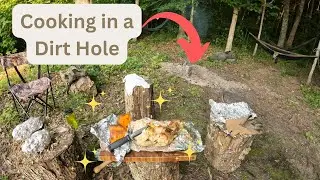 🐓🐔Cooking in a Dirt Hole 🐔🐓