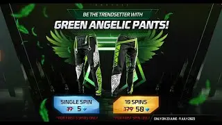 Green Angelic Pants Token Tower - Garena Free Fire EU