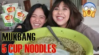 KERAMAS DI SUPERMARKET ! ( KALAH MUKBANG 5 MIE CUP ) #CIMOLIDUM