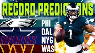 Record Predictions for EVERY NFC East Team