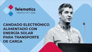 Candado electrónico alimentado por energía solar para transporte de carga