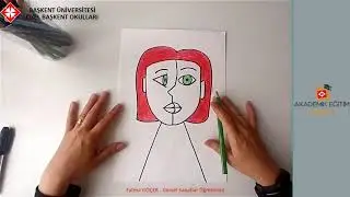 15 -  Kübist portre çalışması
