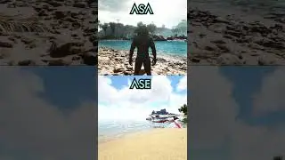 Mind-blowing Comparison! ASE vs ASA Gameplay Locations ARK #shorts