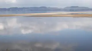 Beautiful Nakaumi Lake seen from Yasugi City Shimane Japan