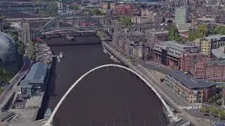 Newcastle upon Tyne (Google Earth Studio)
