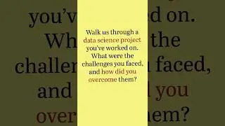 Data Science Interview Questions That You Should Know #datascience #machinelearning #tech #education