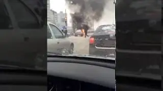 На ул. Молокова в г. Красноярск загорелся автомобиль
